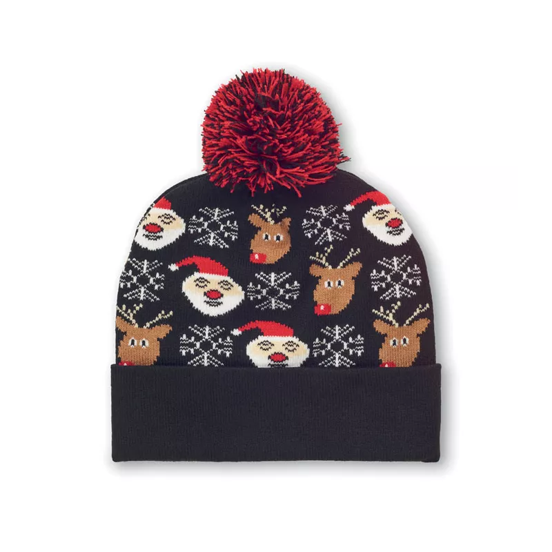 Gorro de punto navideño