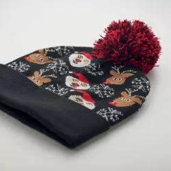 Gorro de punto navideño