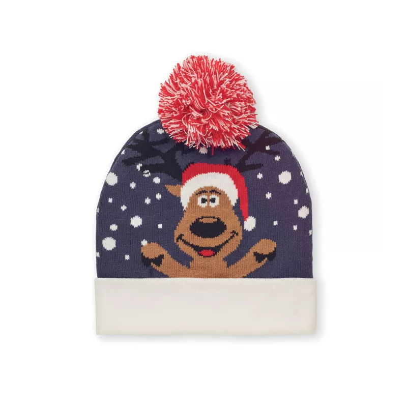 Gorro de punto navideño