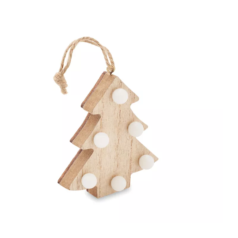 Árbol de madera con luces