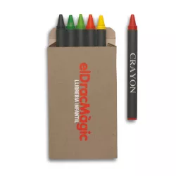 Estuche 6 lápices de cera