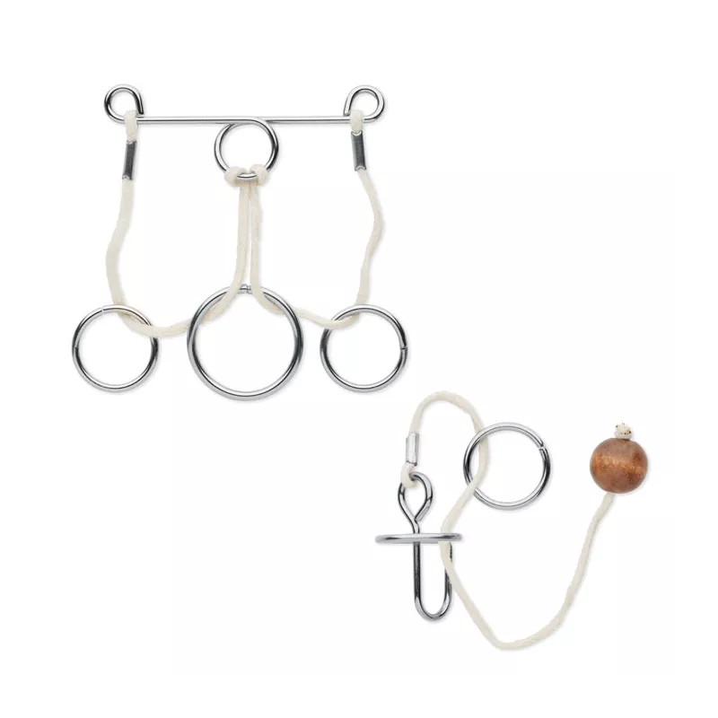 Juego rompecabezas metálicos