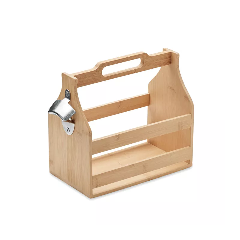 Caja de bambú para 6 cervezas