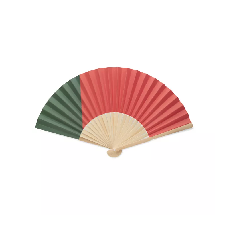 Abanico bambú diseño bandera