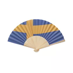 Abanico bambú diseño bandera