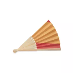 Abanico bambú diseño bandera