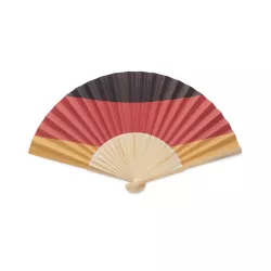 Abanico bambú diseño bandera