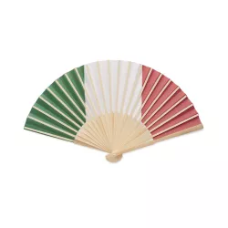 Abanico bambú diseño bandera