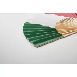 Abanico bambú diseño bandera