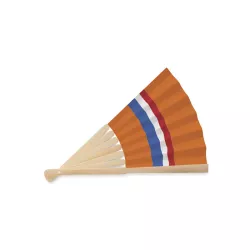 Abanico bambú diseño bandera