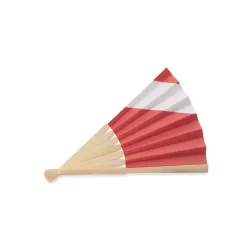 Abanico bambú diseño bandera
