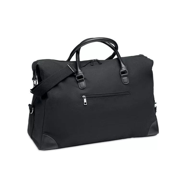 Bolsa fin de semana en canvas 340gr/m² con detalles en PU reciclado.