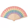 Abanico de madera rainbow