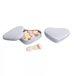 Caja corazón con caramelos