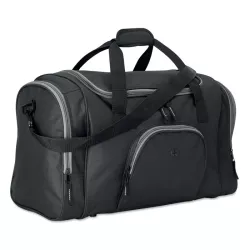 Bolsa de deporte poliéster 600D con bolsillo con salida para auriculares