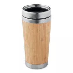 Vaso bambú doble capa 400 ml