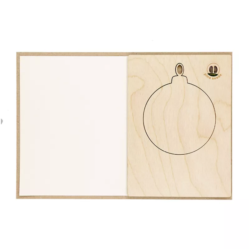 Postal Adorno Madera