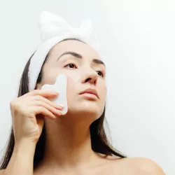 Masajeador Facial Piedra Jade Blanca