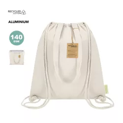 Bolsa Mochila Nevera Algodón Reciclado 140 g/ m2/ Aluminio
