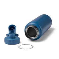 Bidón térmico acero inox. y soporte para móvil