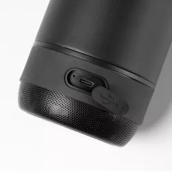 Bidón térmico con altavoz.