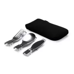 Set Cubiertos plegables de acero inoxidable