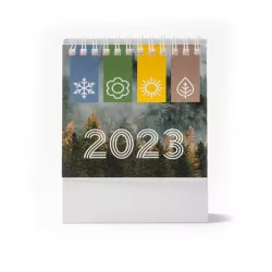 Calendario Sobremesa vertical con anillas