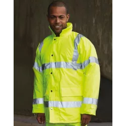 Chaqueta Acolchada de Seguridad Fluo Contractor