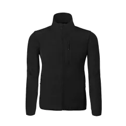 Chaqueta Exterior: Soft Shell, 92% Poliéster RPET/ 8% Elastano. Interior: 100% Poliéster Micropolar 