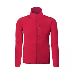Chaqueta Exterior: Soft Shell, 92% Poliéster RPET/ 8% Elastano. Interior: 100% Poliéster Micropolar 