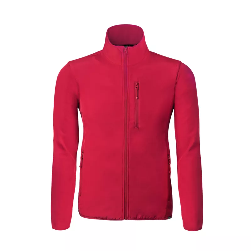 Chaqueta Exterior: Soft Shell, 92% Poliéster RPET/ 8% Elastano. Interior: 100% Poliéster Micropolar 