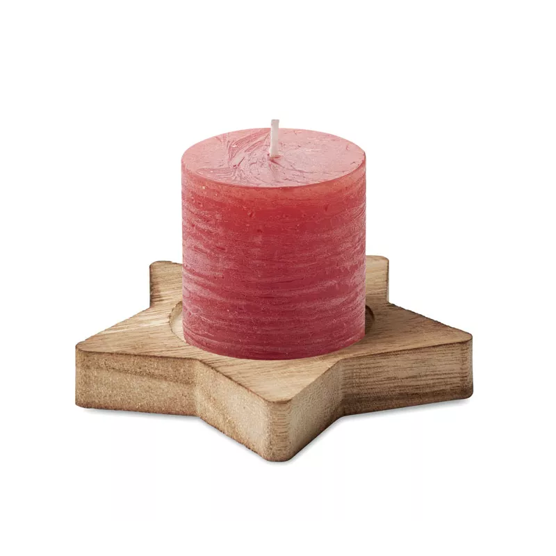 Porta velas madera