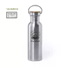 Bidón acero inoxidable tapón bambú 800 ml.