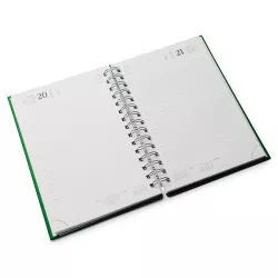 Agenda Anillas A5, tapa acolchada, página/día