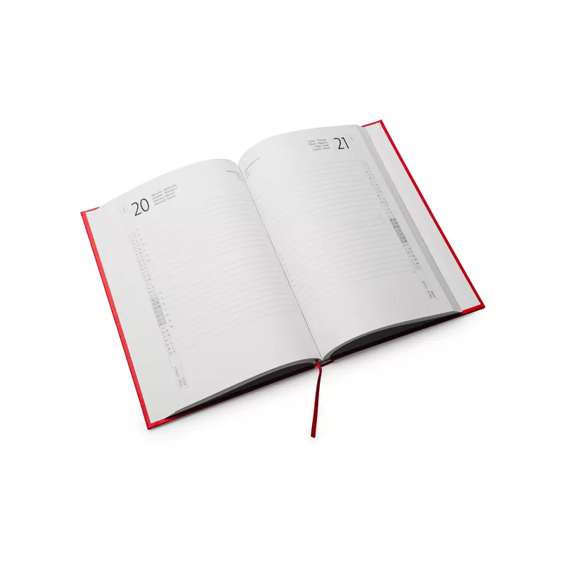 Agenda A5 cubierta acolchada, día/página.