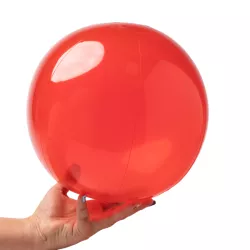 Balón inflable de PVC translúcido.
