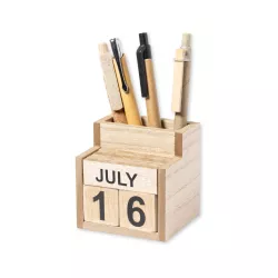 Portalapiceros Calendario madera