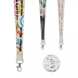 Lanyard de papel con semilla