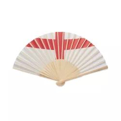 Abanico bambú diseño bandera