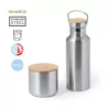 Set Acero Inox/ Bambú