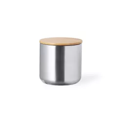 Set Acero Inox/ Bambú