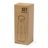 Set Acero Inox/ Bambú