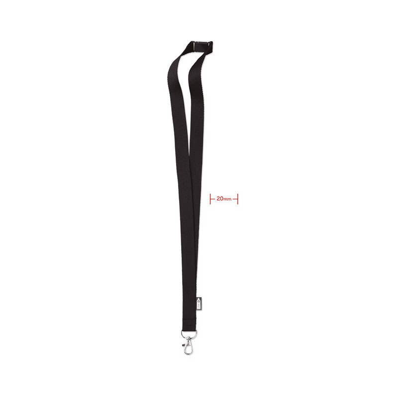 Lanyard de RPET  20 mm