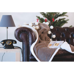 Manta de lana sherpa.