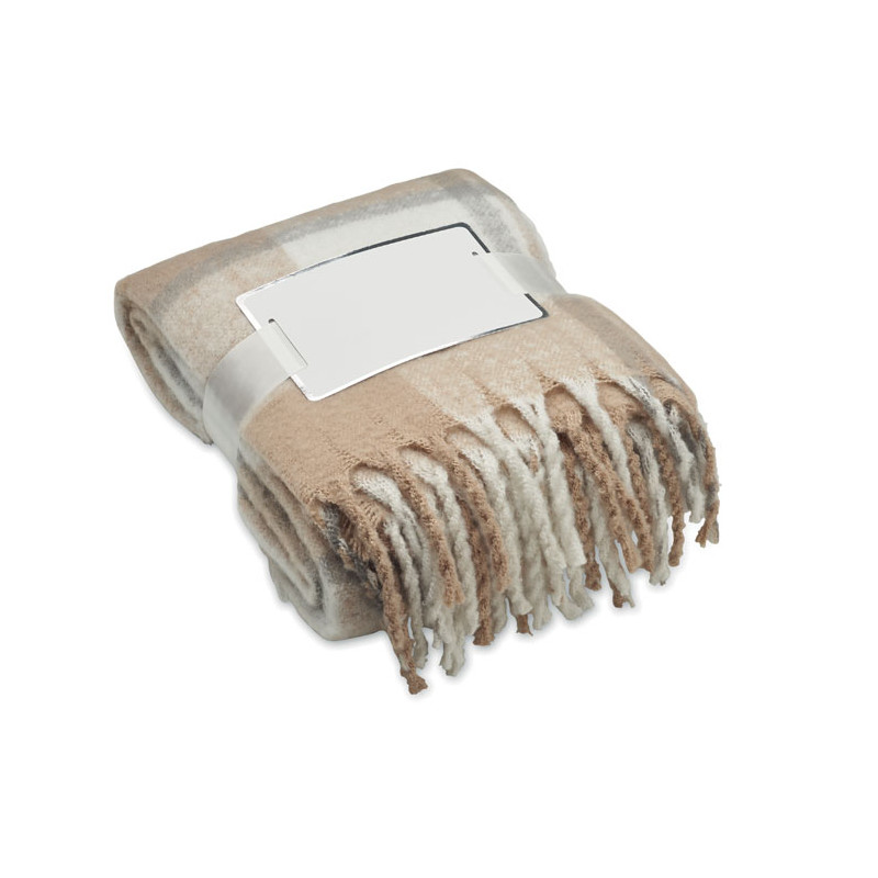 Manta de mohair a cuadros