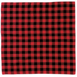 Pañuelo Cuadrado Niño Rojo/Negro