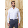 Camisa de algodón pique Neo Blue Basile Men Sol`s