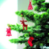 Set 6 adornos árbol en fieltro