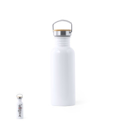 Bidón Sublimación Acero Inox/ Bambú 750ml 