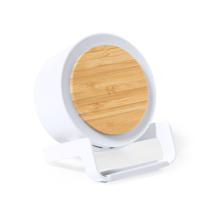 Lámpara Multifunción Caña de Trigo/ ABS/ Bambú. 12 Ledes. 3 Posiciones de Luz